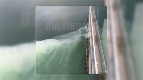 Video showing large leak into Biscayne Bay being addressed